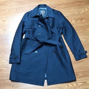 Superdry Navy Blue Trench Coat Jacket Extra Large